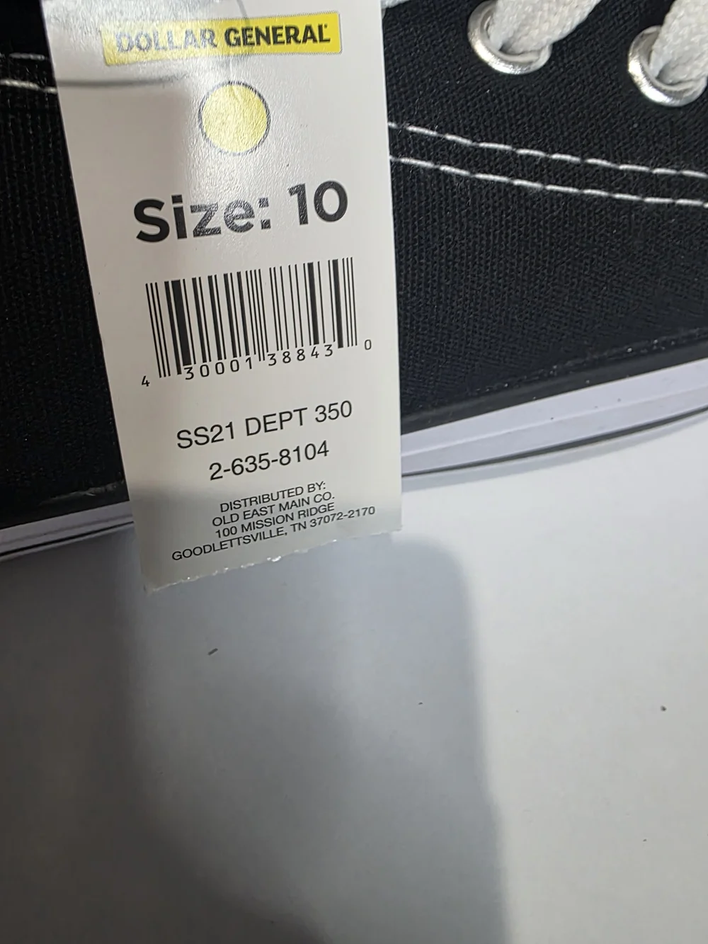 Revolution Black Canvas Low-Top Slip-On Sneakers with White Accents